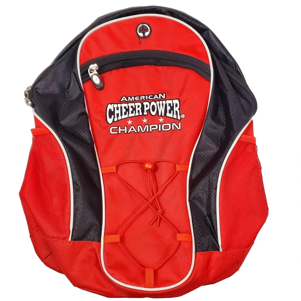American Cheer Power Champion Backpack Cheerleader Competition Red Girls Gear